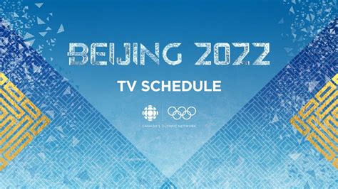 what chanel is the winter olympics on|olympic games 2022 tv schedule.